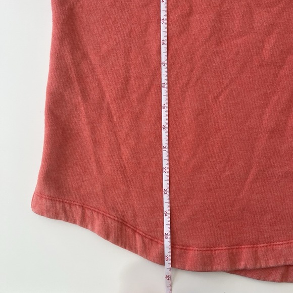 PINK Victoria's Secret Size S Crewneck Sweatshirt Logo Spellout Coral Salmon - Picture 6 of 9